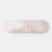 Skateboard Palme rose vierge Feuilles Dream Cali Vibes d'été  (Horz)