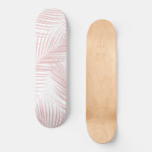 Skateboard Palme rose vierge Feuilles Dream Cali Vibes d'été  (Recto)
