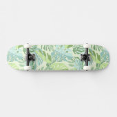 Skateboard Palmettes tropicales en pastel (Horz)
