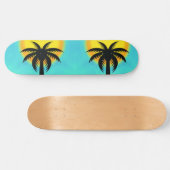 SKATEBOARD PALMIER SOLEIL EN ARBRE BLEU SKATEBOT (Horz)