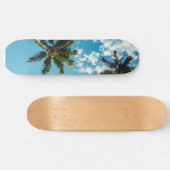 Skateboard Palmier sur ciel bleu (Horz)
