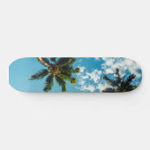 Skateboard Palmier sur ciel bleu (Horz)