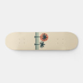 Skateboard Palmier tropical rétro/vintage (Horz)