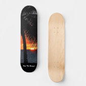 Skateboard Palmier Tropical Sunset Personnalisez (Recto)