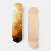 Skateboard Palmiers tropicaux au coucher du soleil (Recto)