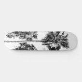 Skateboard Palmiers Vibes noir & blanc #8 #wall #décoration (Horz)