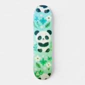 Skateboard Panda Bear Motif Vert Imprimer (Devant)