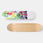 Skateboard Panda de peinture colorée (Horz)