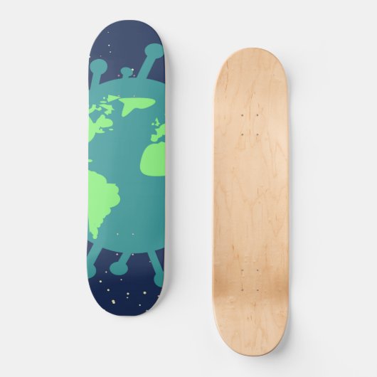 Skateboard Pandémie globale (Particule virale) (Infection vir (Recto)