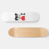Skateboard Panier de golf I Heart (Love) (Horz)