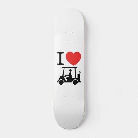 Skateboard Panier de golf I Heart (Love) (Recto)