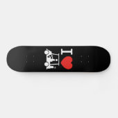 Skateboard Panier de golf I Heart (Love) (Horz)
