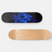 Skateboard Panneau BLEU de dragon (Horz)