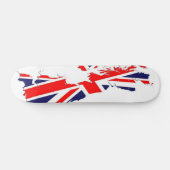 Skateboard Panneau BRITANNIQUE de patin de drapeau de carte (Horz)