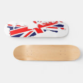 Skateboard Panneau BRITANNIQUE de patin de drapeau de carte (Horz)