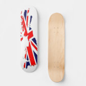 Skateboard Panneau BRITANNIQUE de patin de drapeau de carte (Recto)