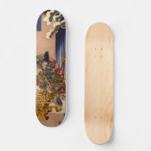 Skateboard Panneau de combat samouraï de tigre (Recto)