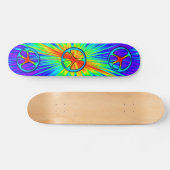 Skateboard Panneau de configuration Style Peace des années 60 (Horz)