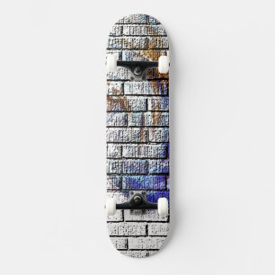 SKATEBOARD PANNEAU DE PATINAGE BRICK WALL