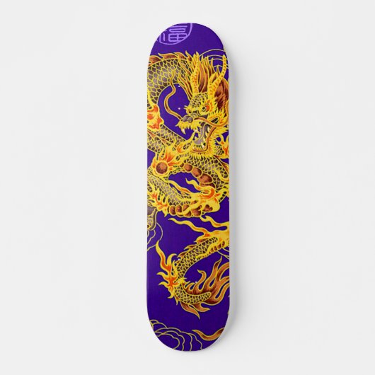 Skateboard Panneau fait sur commande de dragon chinois (Devant)