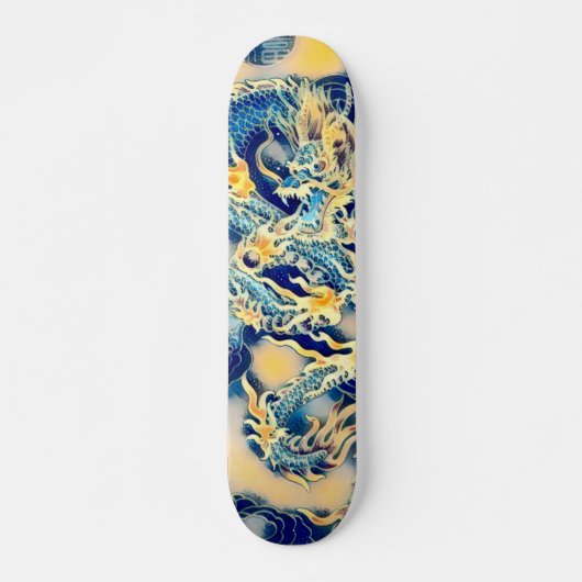 Skateboard Panneau fait sur commande de dragon d'élément (Devant)