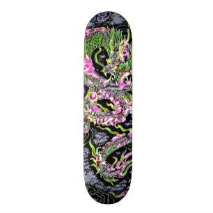 Skateboard Panneau fait sur commande de dragon d'élément au