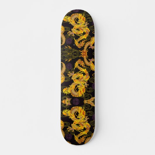 Skateboard Panneau fait sur commande de parc d'or d'élément (Devant)
