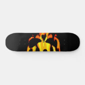 Skateboard Panneau flamboyant de patin de crâne (Horz)