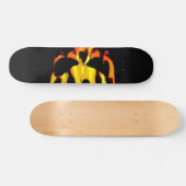 Skateboard Panneau flamboyant de patin de crâne (Horz)