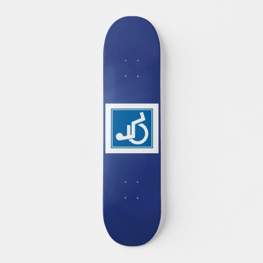 Skateboard Panneau Handicap Skate (Devant)