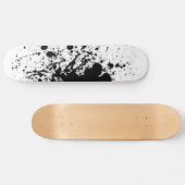 Skateboard panneau noir et blanc de patin d'éclaboussure (Horz)