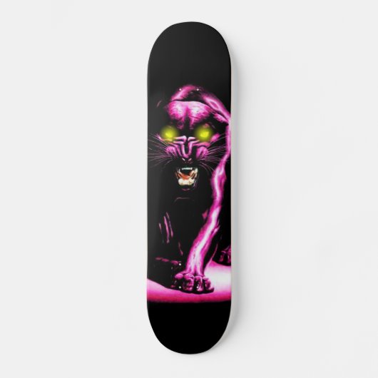 Skateboard panneau rose de panthère de durtfree (Recto)