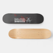 Skateboard Panneau tactique de peloton de la défense de zombi (Horz)