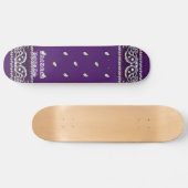 Skateboard PANNEAUX de BANDANA pourpres (Horz)