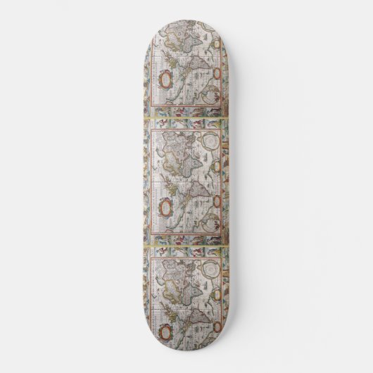 Skateboard Panneaux de cartes du monde antique (Recto)