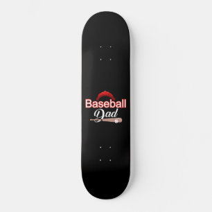 Skateboard Papa de baseball   Fête des pères de baseball masc
