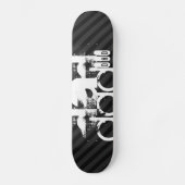 Skateboard Papa ; Gris noir et gris foncé (Recto)
