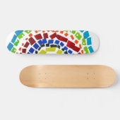 Skateboard Papier arc en ciel (Horz)