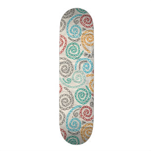 Skateboard Papier fripé par fantaisie de broderie