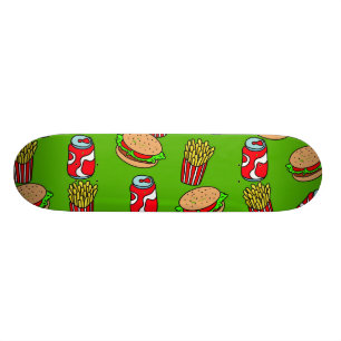 Skateboard Papier peint d'aliments de préparation rapide