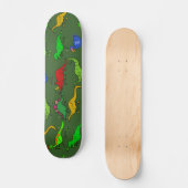Skateboard Papier peint de Dino (Recto)