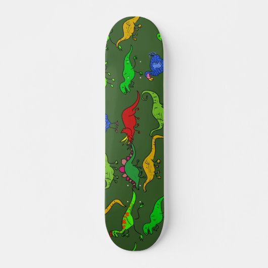 Skateboard Papier peint de Dino (Devant)