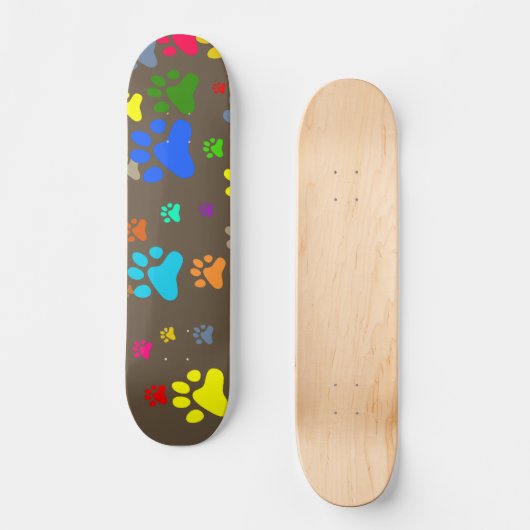 Skateboard Papier peint de patte (Recto)