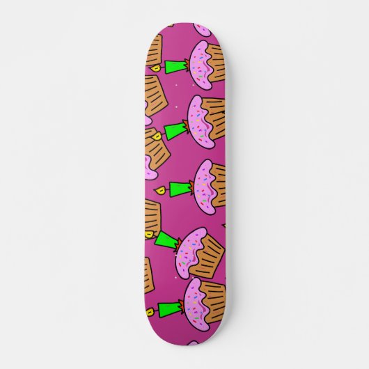 Skateboard Papier peint de petit gâteau (Devant)
