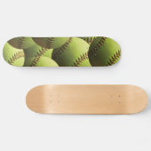 Skateboard Papier peint de softball jaune (Horz)