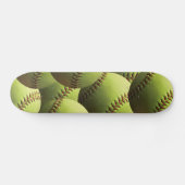 Skateboard Papier peint de softball jaune (Horz)