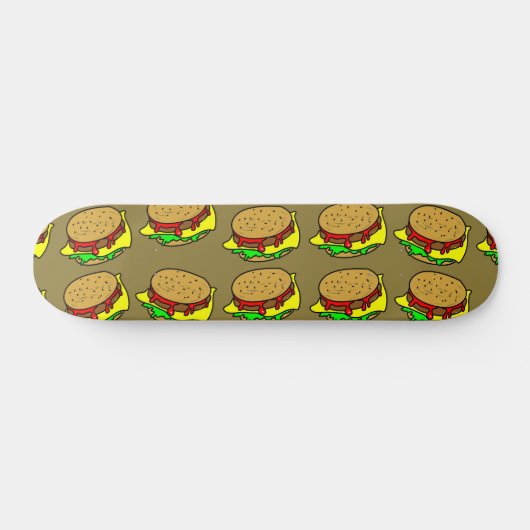 Skateboard Papier peint d'hamburger (Horz)