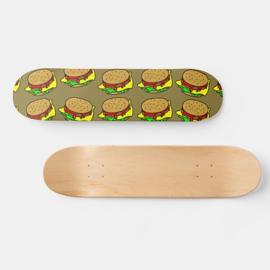 Skateboard Papier peint d'hamburger (Horz)
