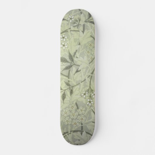 Skateboard Papier peint fleur de jasmin d'art de William Morr (Recto)