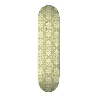 Skateboard Papier peint floral de damassé